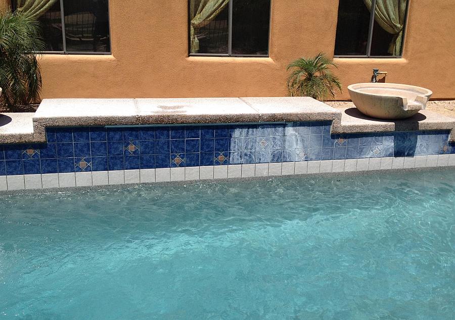 Pool Tile Cleaning Tucson, Glass Bead Pool Tile Cleaning