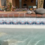 Pool Tile Cleaning Before